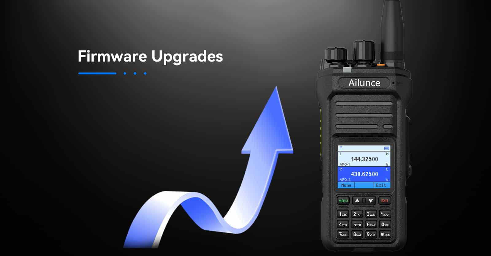 Ailunce HA1UV Continuous firmware upgrades