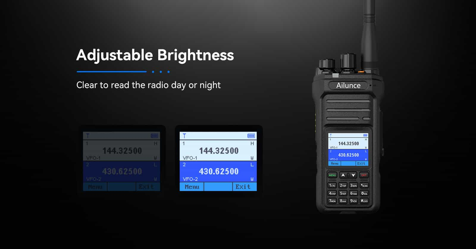 Ailunce HA1UV Adjustable Brightness